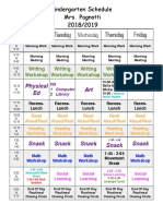 2018 2019 Schedule Updated