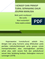 Aplikasi Konsep dan Prinsip Transkultural Sepanjang Daur Kehidupan Manusia