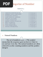 Categorize of Number: Group 2