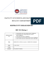 Faculty of Science and Mathematics Biology Department: Respiratoty Disease Report