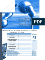 Informe 1: Universidad de San Carlos Facultad de Ingeniería Práctica de Laboratorio de Mecánica de Fluidos