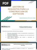 Modulo 3 - Gestion de Requerimientos - 2018