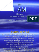 I AM - Week 5 - Jehovah M'Kaddesh