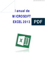 [Cliqueapostilas.com.Br] Manual de Microsoft Excel 2013
