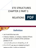 Discrete Structures Chapter 2 Part 1 Relations