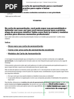 Carta de Apresentação Para Copiar - 7 Modelos Prontos
