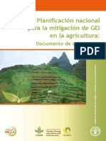 Planificación Nacional para La Mitigación de GEI en La Agricultura Documento de Orientación