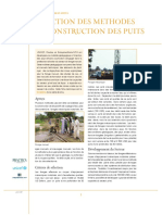 Sélection Méthode de Construction Des Puits