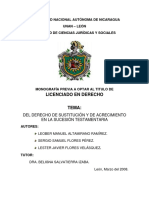 Derecho de Sustitucion