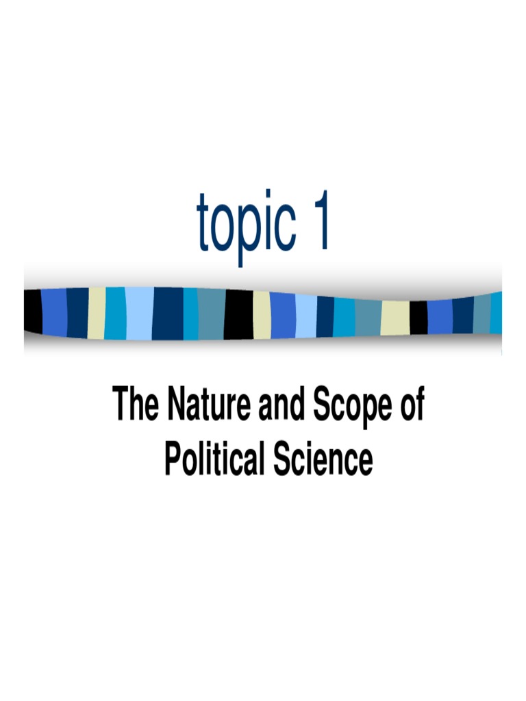 Political Science Nature and Scope | PDF | Political Science | Science