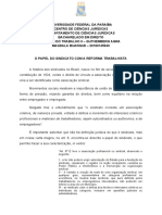 O Papel Do Sindicato Com A Reforma Trabalhista