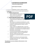 Caso de Un Proyecto de Irrigación