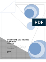 Lab Manual 2016 (Analytical and Organic Chemistry)