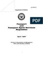 DoD 1000.21-R Passport and Visa Regulation