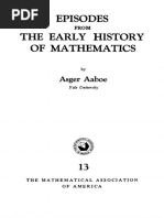 (New Mathematical Library) Asger Aaboe-Episodes From The Early History of Mathematics (New Mathematical Library) - The Mathematical Association of America (1997) PDF