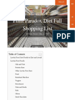 Plant Paradox Lectin Free Diet Full Shopping List (Mobile Friendly!)