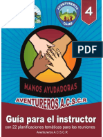 Manos Ayudadoras - Guía para El Instructor Asociación Central Sur de Costa Rica