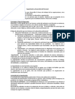 Capacitación y Desarrollo Del Recurso Humano