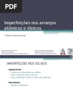 3 - Imperfeição Nos Sólidos
