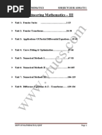 Cse Iii Engineering Mathematics Iii 10mat31 Notes PDF