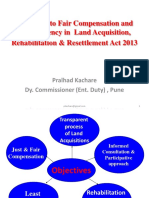 Land Acquisition INDIA - Rehabilitation and Resettlement Act