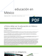 Leyes de La Educación en México