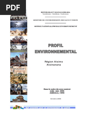 Profil Atsimo Atsinanana Oct 06  PDF  Environnement naturel 