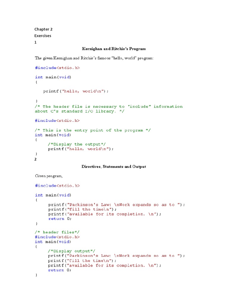 Chapter 2 Solutions To C Programming A Modern Approach | PDF | Computers