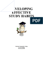 Developing Effective Study Habits