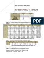 Cálculos - Informe Concreto Endurecido.