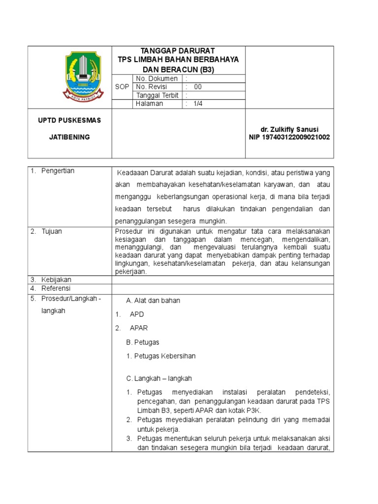 Tanggap Darurat Limbah B3