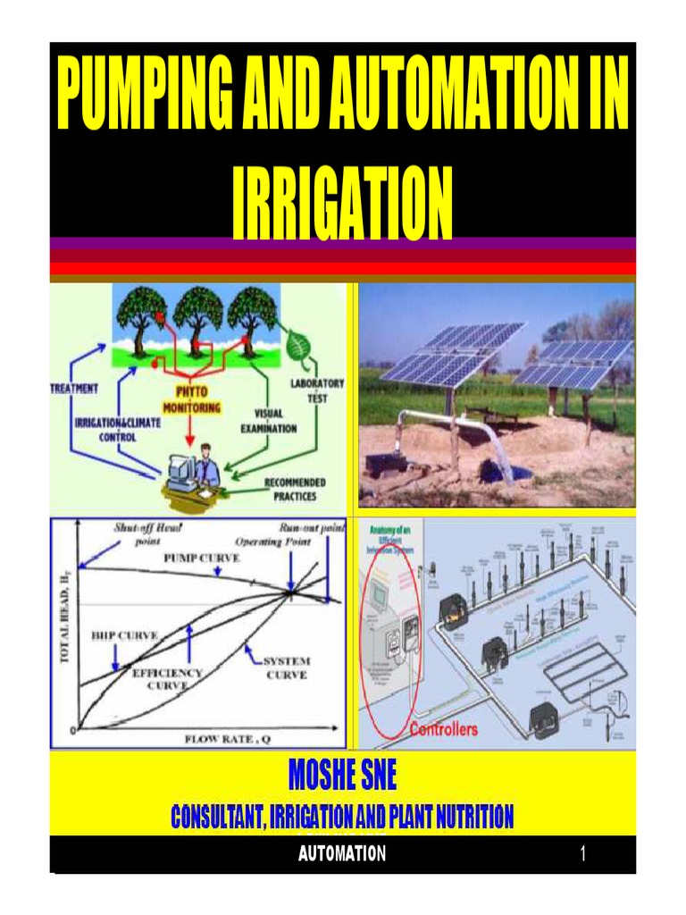 Pumping and Automation in Irrigation 2014 | PDF | Pump | Engines