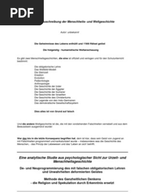 Analyse Menschheitsgeschichte Pdf