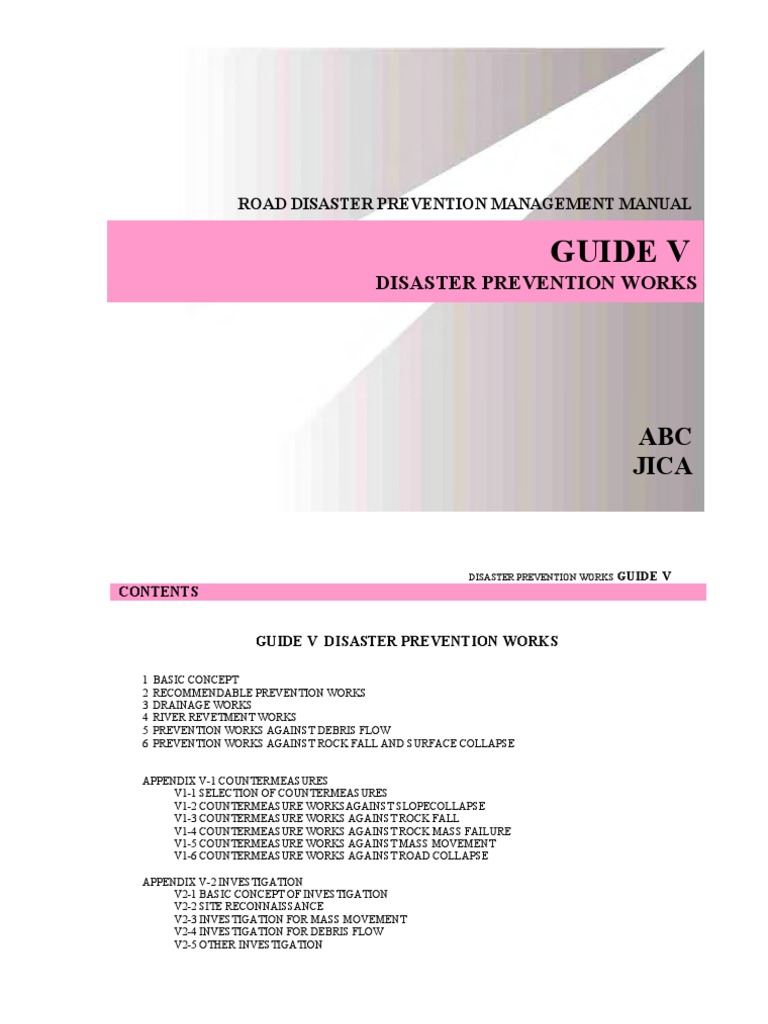 Road Disaster Prevention Guide | PDF | Drainage | Erosion
