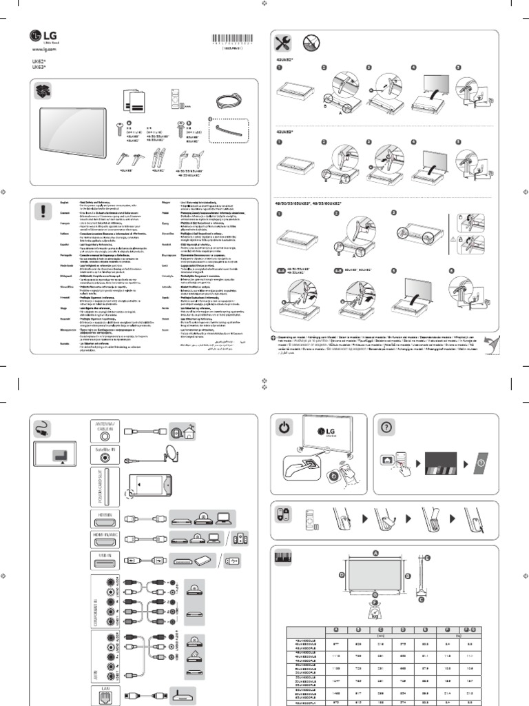 Manual LG 43UK6200PLA | PDF