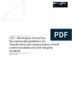 135 Guidelines For Classification and Categorization of Well Control Incidents and Well Integrity Incidents