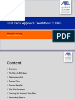Refreshers Training - TestPack Work Flow Version1