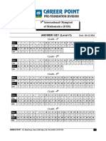 Class 3-10 - IOM 2016 Answer Key PDF