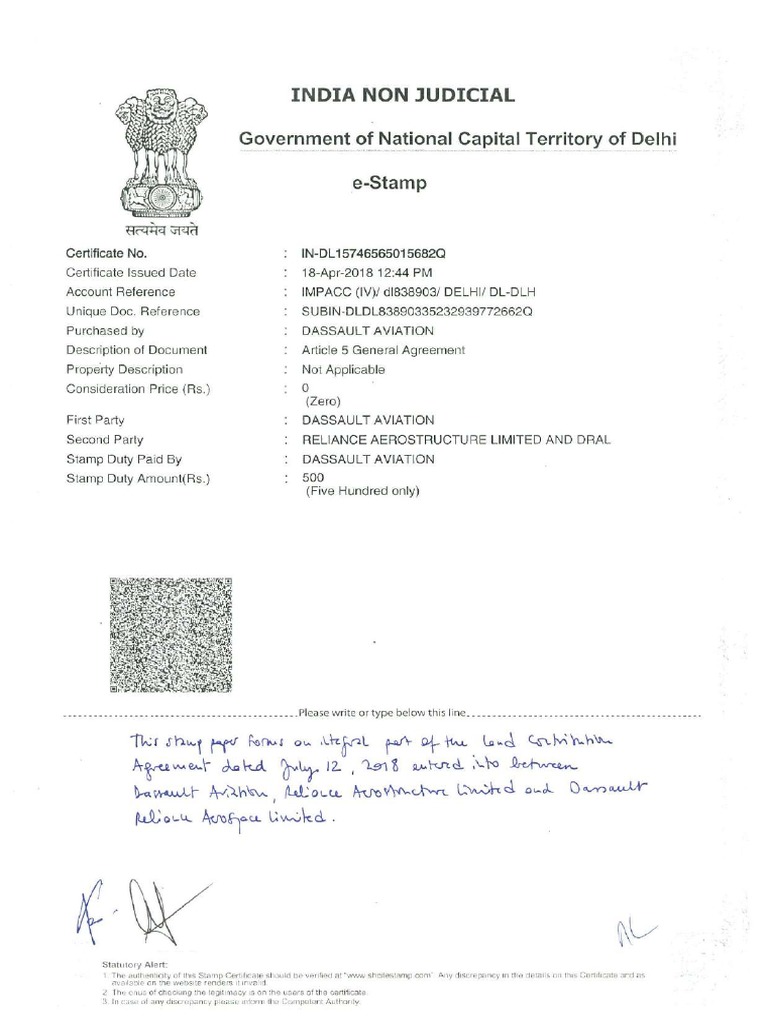 Land Contribution Agreement PDF