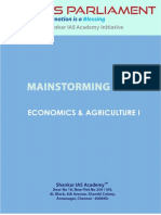 Mainstorming 2018 Economics Agriculture I