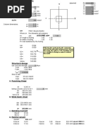 Single Footing Design - SI Units