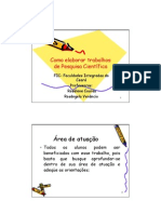 Slides Sobre Partes de Um Projeto de Pesquisa