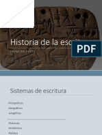 Historia de La Escritura - Scribd