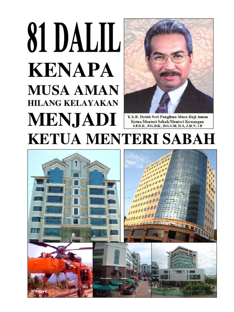 81 Dalil Kenapa Musa Aman Hilang Kelayakan Menjadi Ketua Menteri Sabah Pdf
