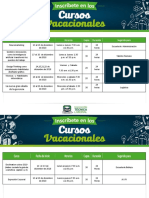 Cursos Vacacionales Diciembre 2018