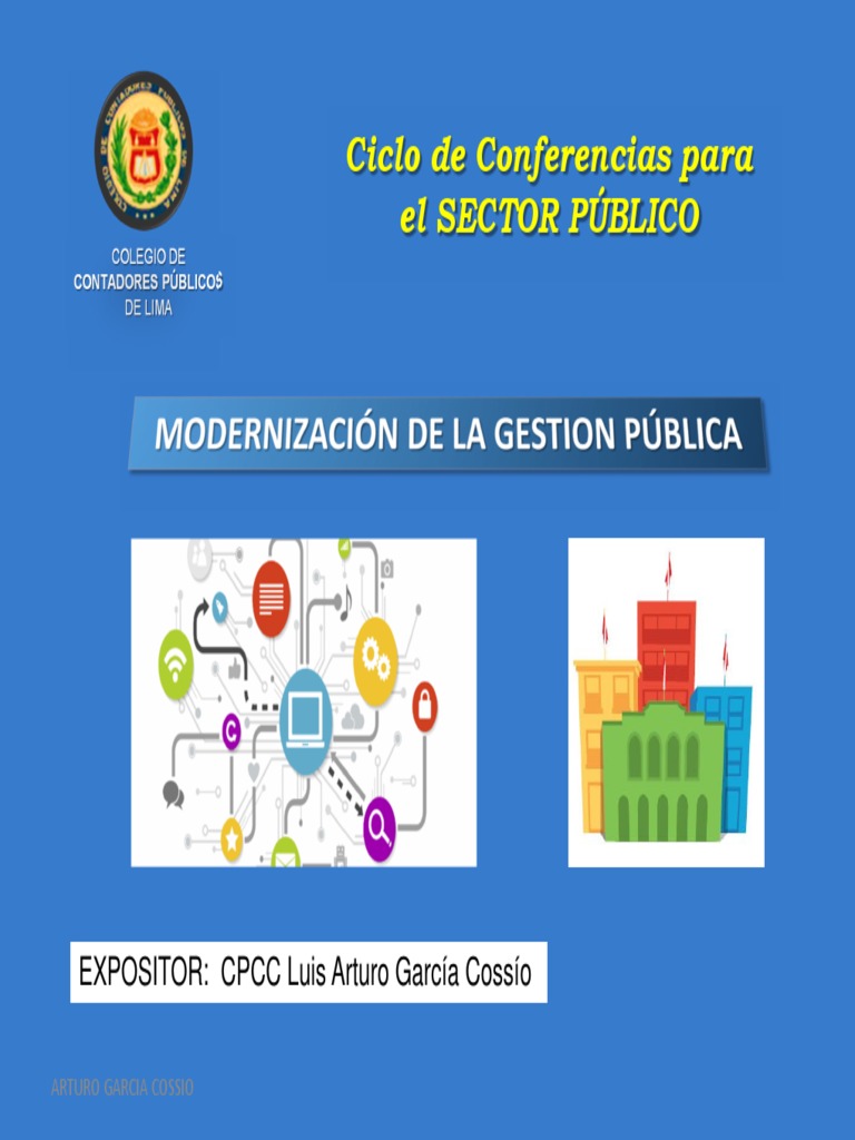 Modernizacion de La Gestion Publica Luis Arturo Garcia Cossio | PDF ...