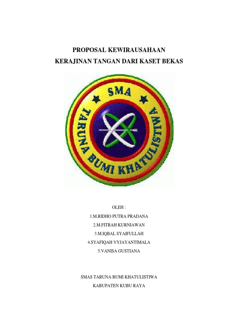 Proposal Usaha Kerajinan Tangan Docx