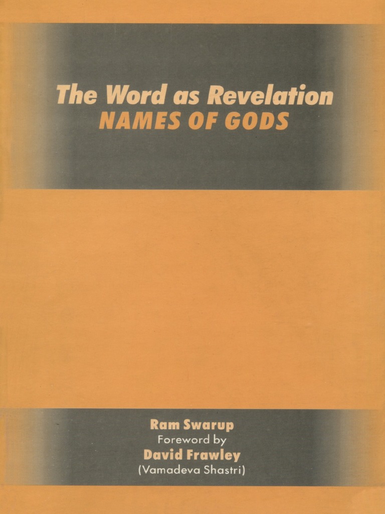 The Word As Revelation - Names of God | PDF