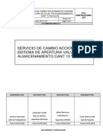 Pets - Servicio de Cambio Accionamiento Sistema de Apertura Valvulas Tks Almacenamiento, Cant 10 Valvulas