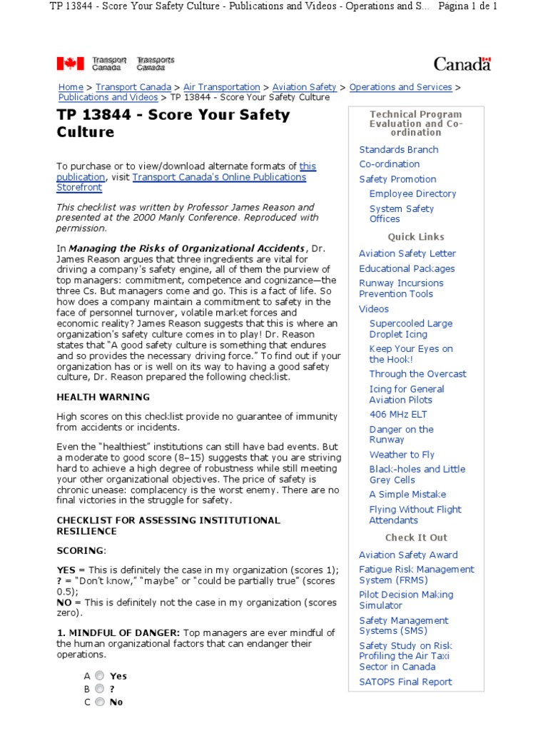 Safety Culture Aviation Safety Aviation